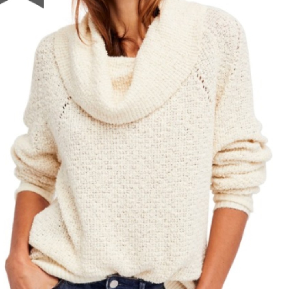 Free People By Your Side Sweater (ivory)